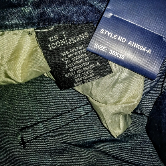 US Icon Jeans Size 36 Moto Skinny Leg NWT - Picture 9 of 10